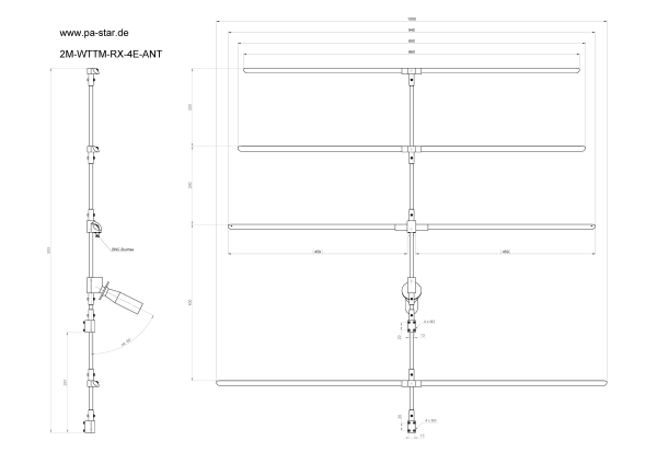 Peilantenne 2M-WTTM-RX-4E-ANT